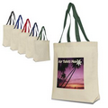 Brand Gear Tahiti Canvas Tote Bag w/ Contrast Handles (15"x14 1/2"x3")